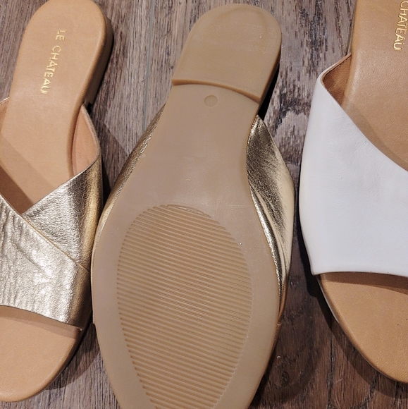 Le Chateau Leather sandal bundle (3 pairs). Women size 38 (size 7 U S.) - Picture 3 of 5